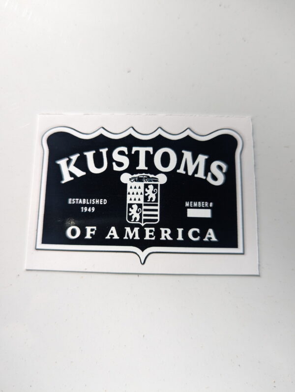 KOA Club-Plaque Sticker